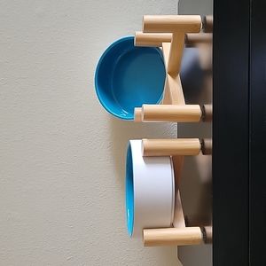 Like New: Pet Bowls w/Stands
